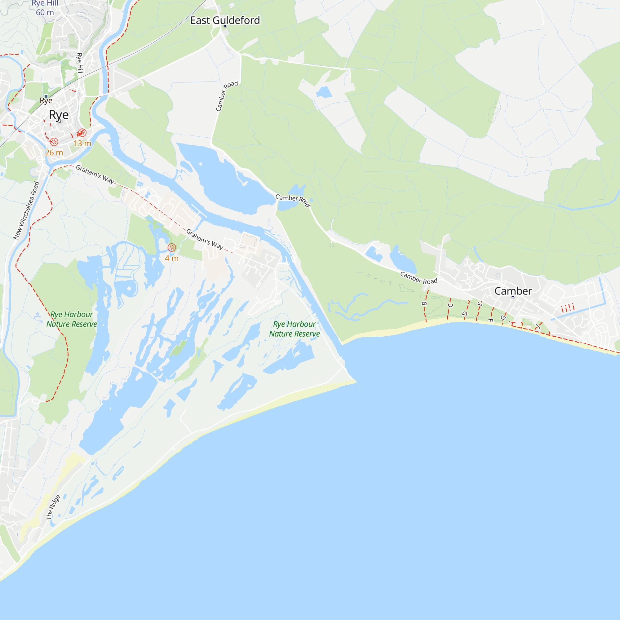 Rye Harbour Discovery Centre map