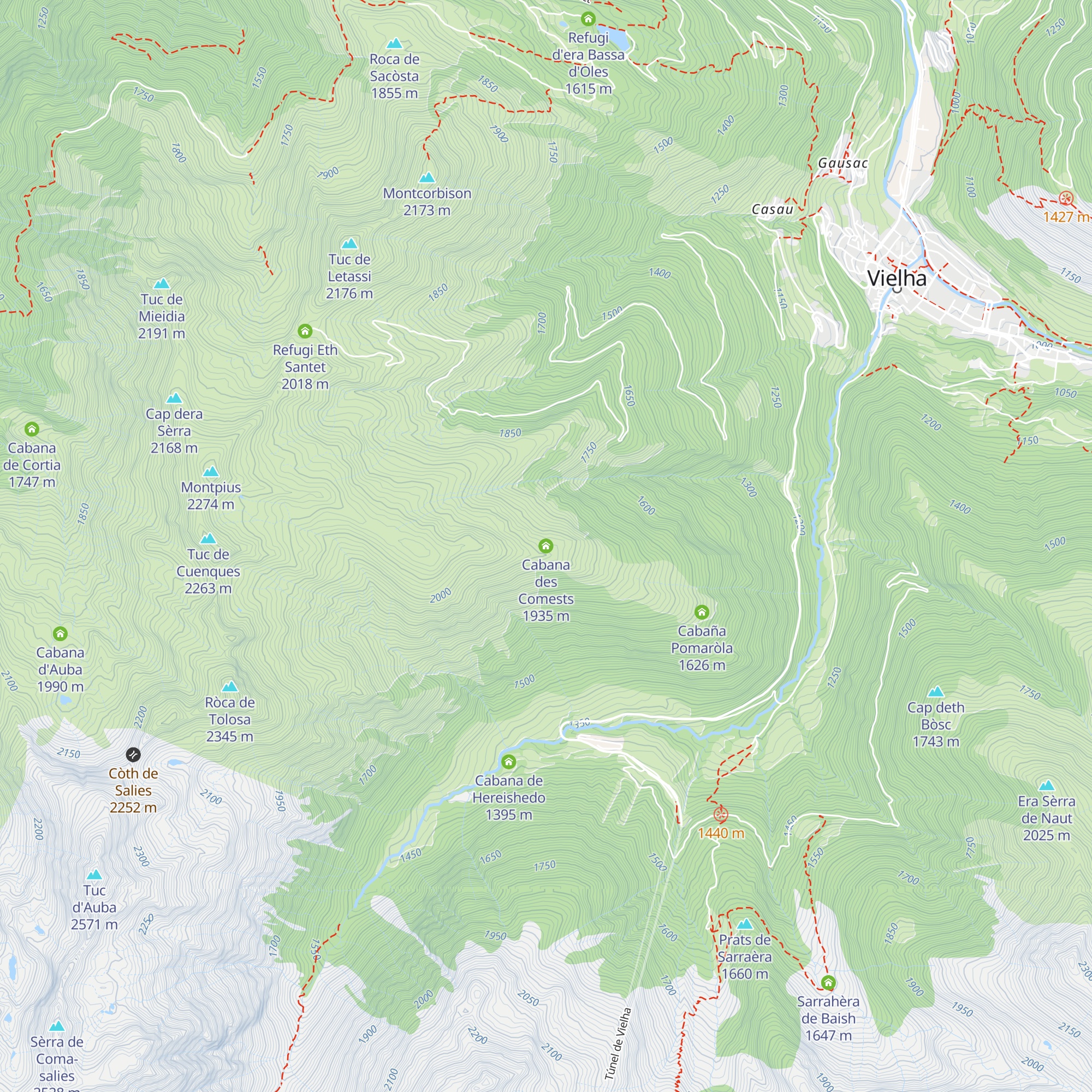 Cabana des Comests map