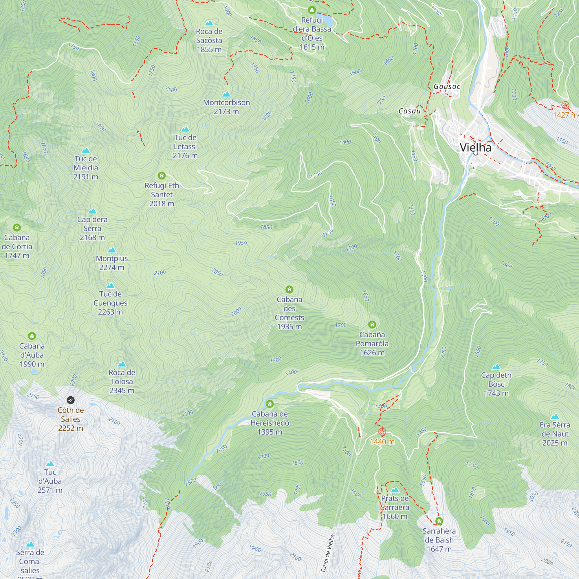 Cabana des Comests map