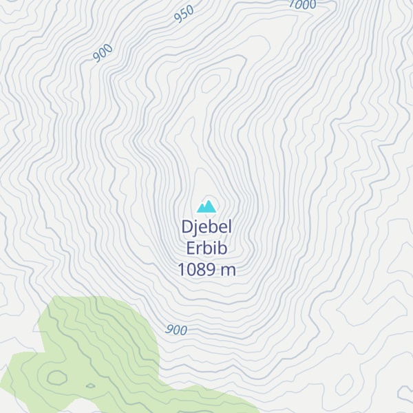 Map of Djebel Erbib
