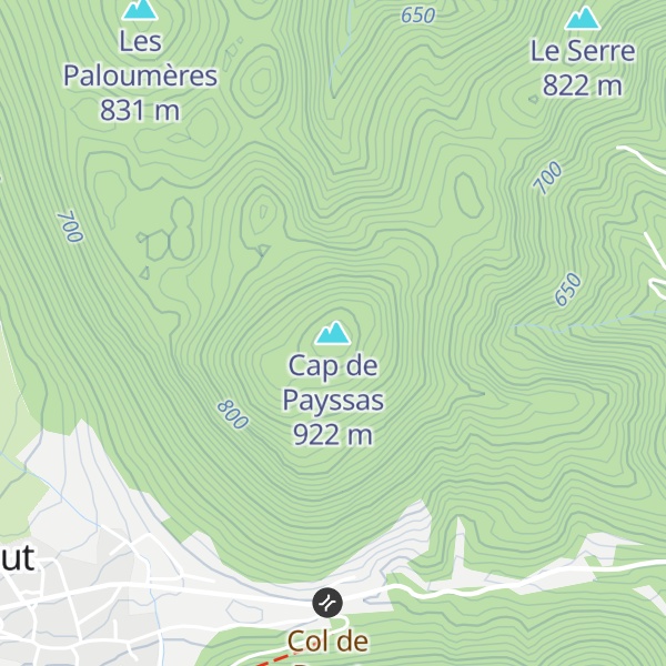 Map of Cap de Payssas