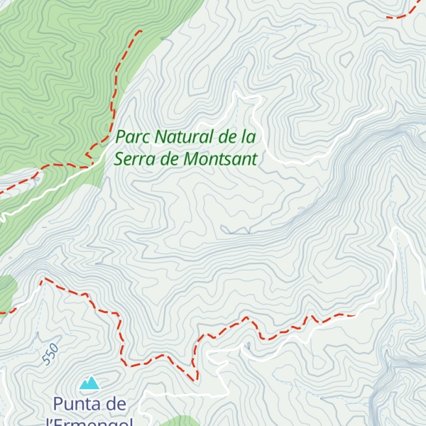 Map of Sierra de Montsant