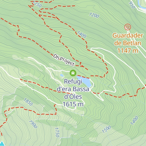 Map of Refugi d'era Bassa d'Oles
