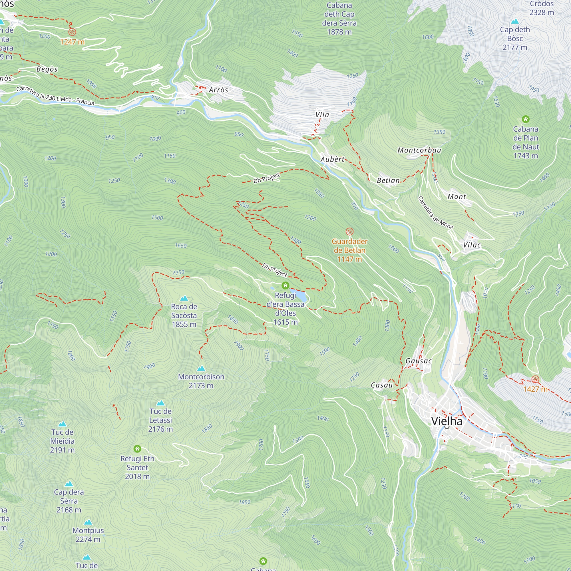 Refugi d'era Bassa d'Oles map