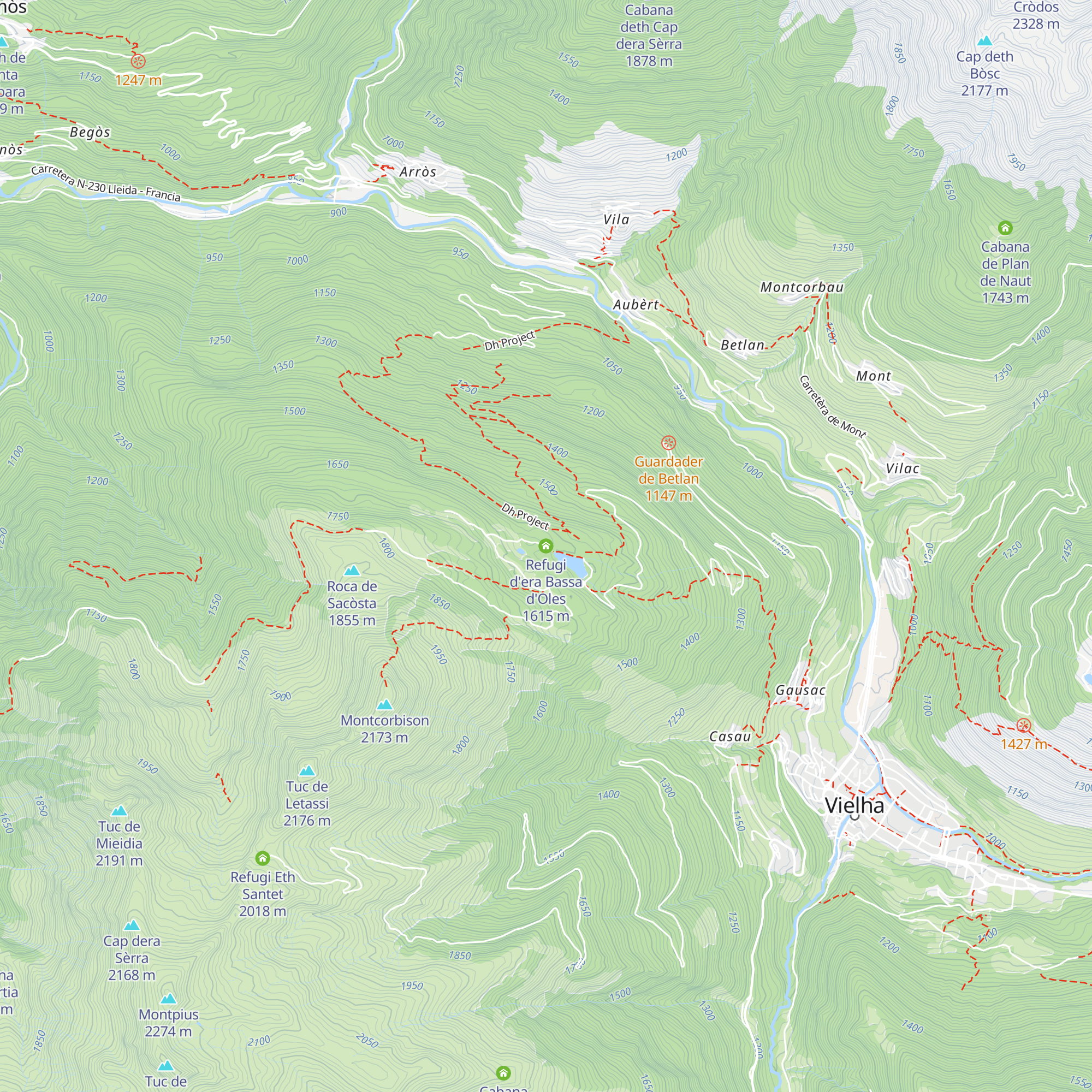 Refugi d'era Bassa d'Oles map