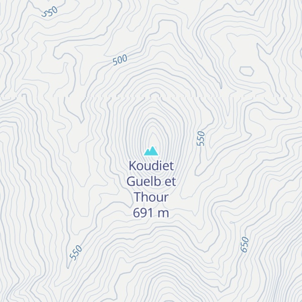 Map of Koudiet Guelb et Thour