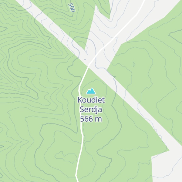 Map of Koudiet Serdja