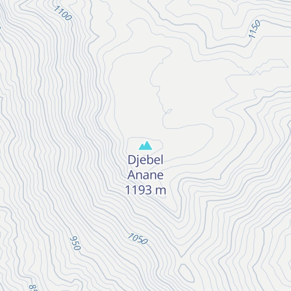 Map of Djebel Anane