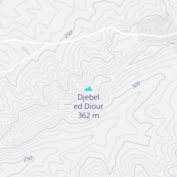 Map of Djebel ed Diour