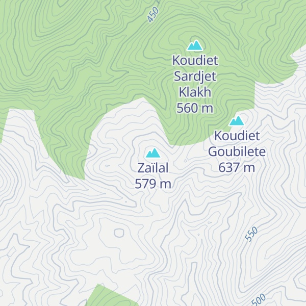Map of Zaïlal