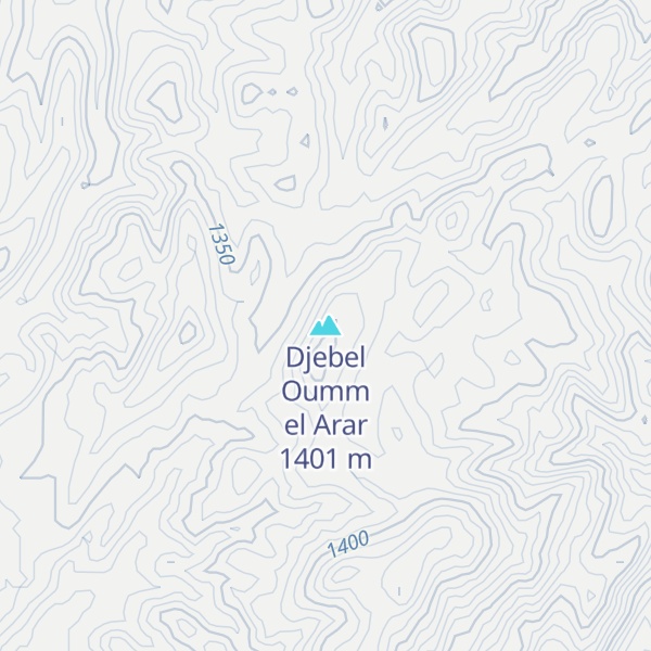 Map of Djebel Oumm el Arar