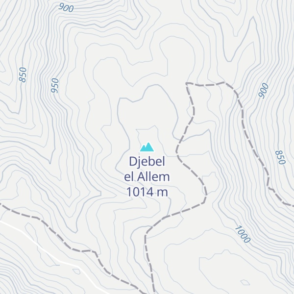 Map of Djebel el Allem
