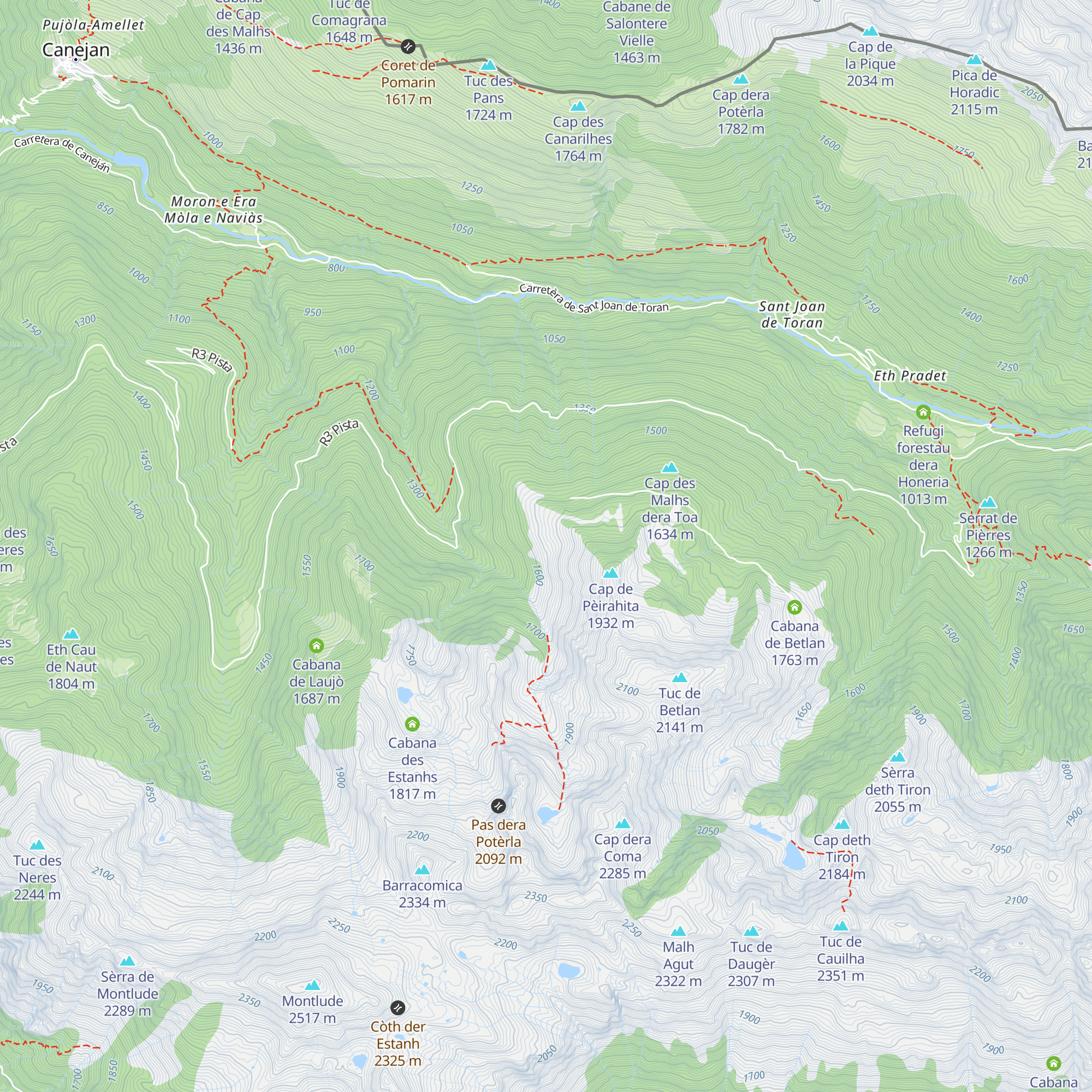 Cabana de Pèirahita map