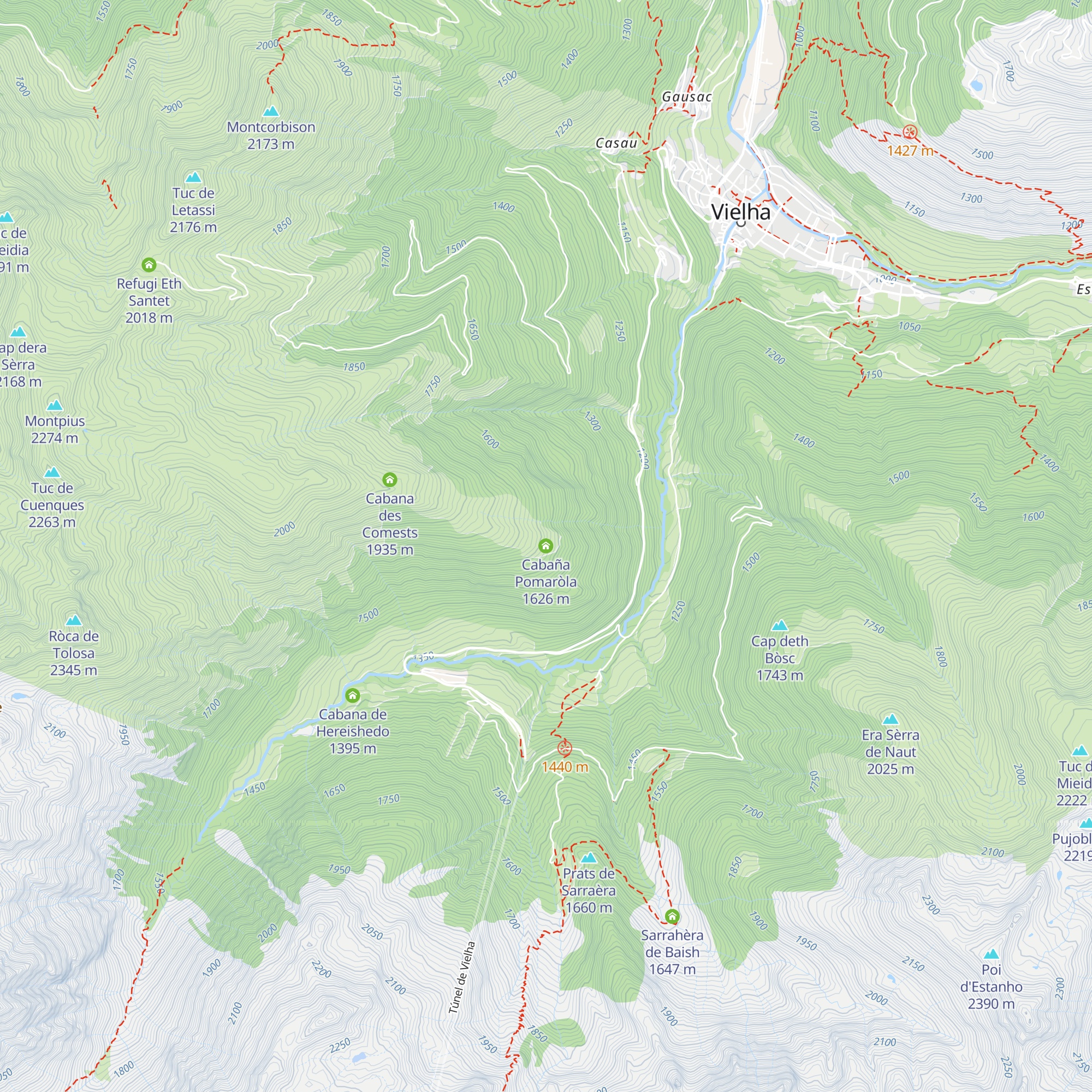 Cabaña Pomaròla map