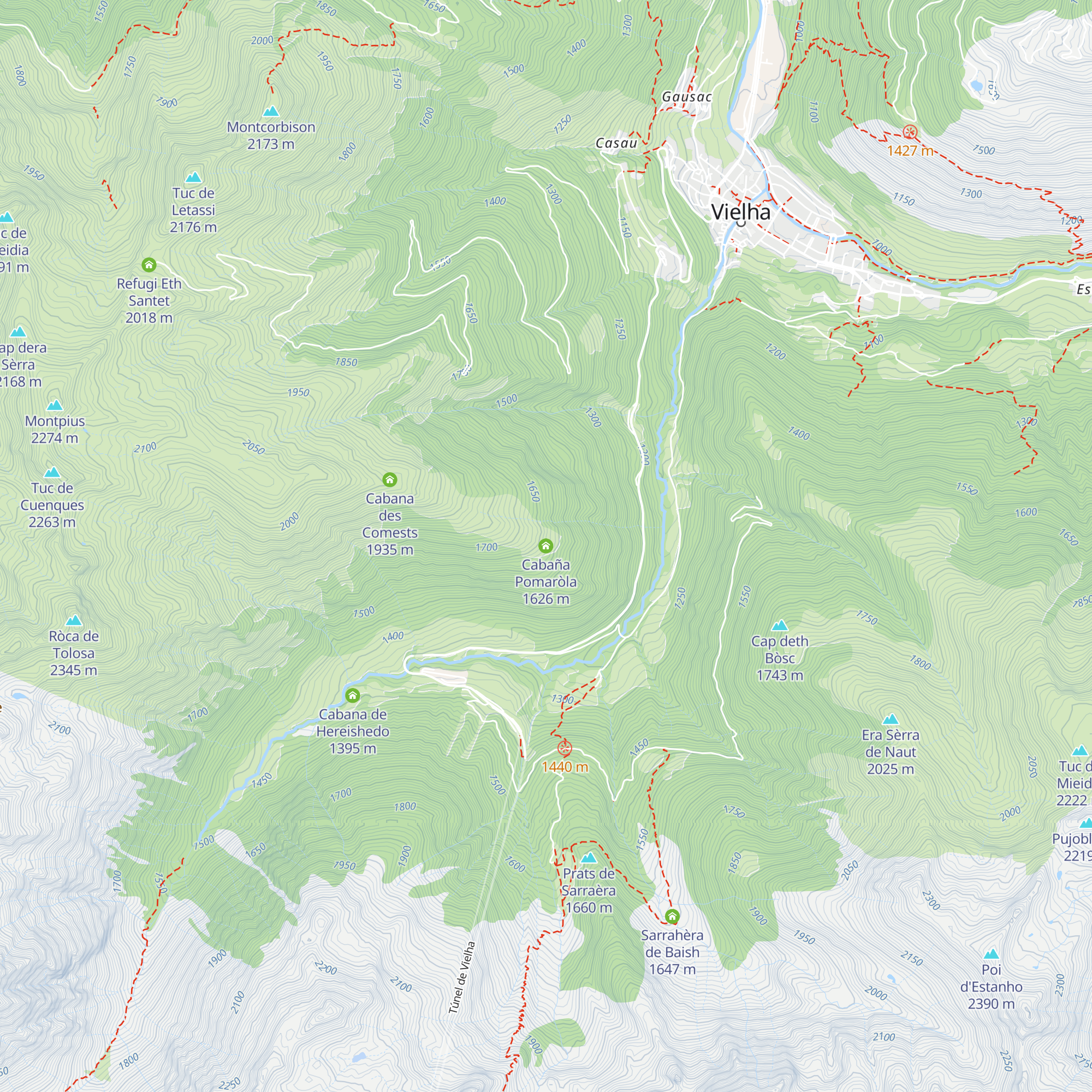 Cabaña Pomaròla map