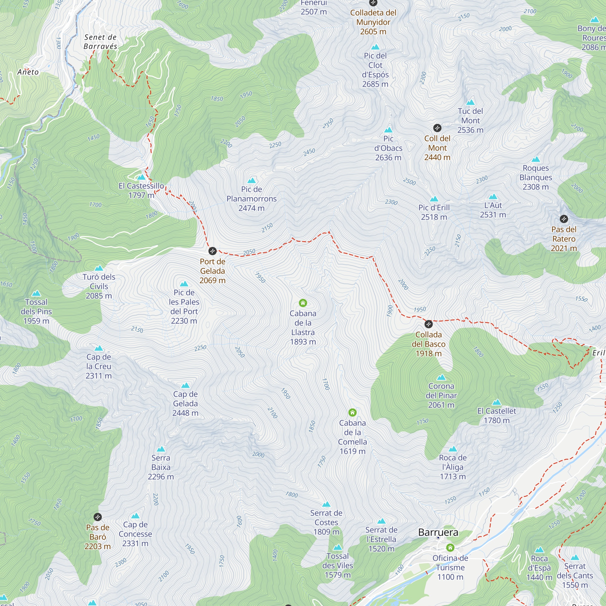 Cabana de la Llastra map