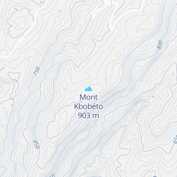 Map of Mont Kbobéto
