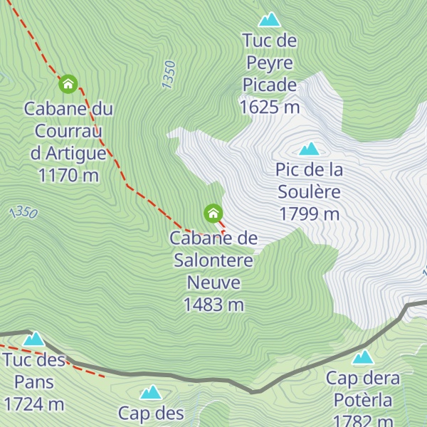 Map of Cabane de Salontere Neuve