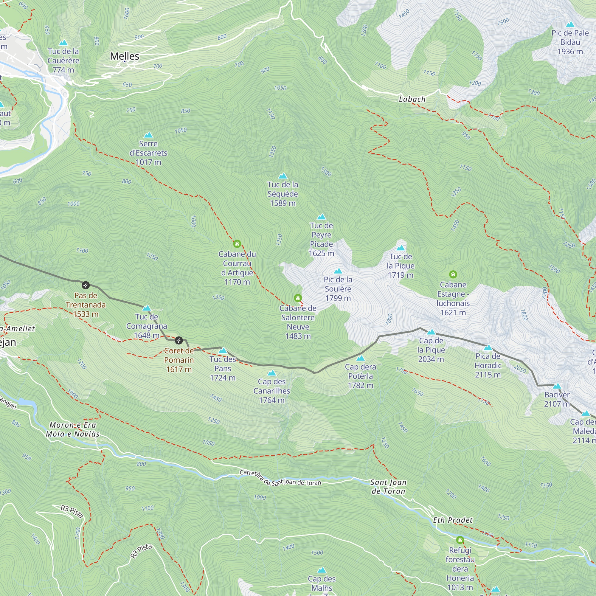 Cabane de Salontere Neuve map