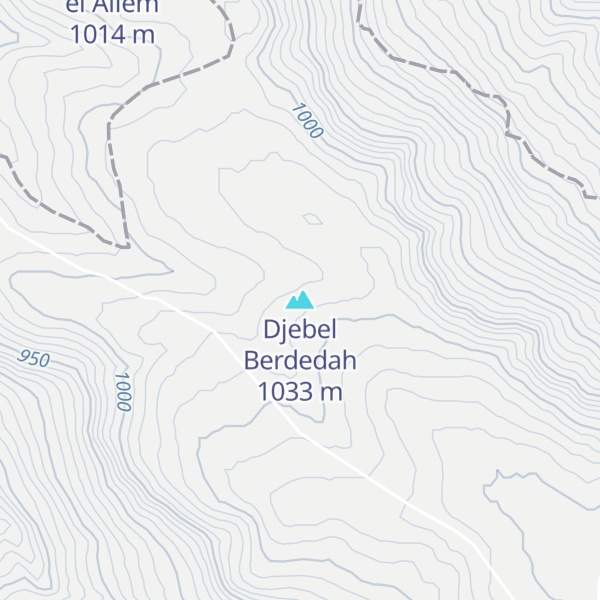 Map of Djebel Berdedah
