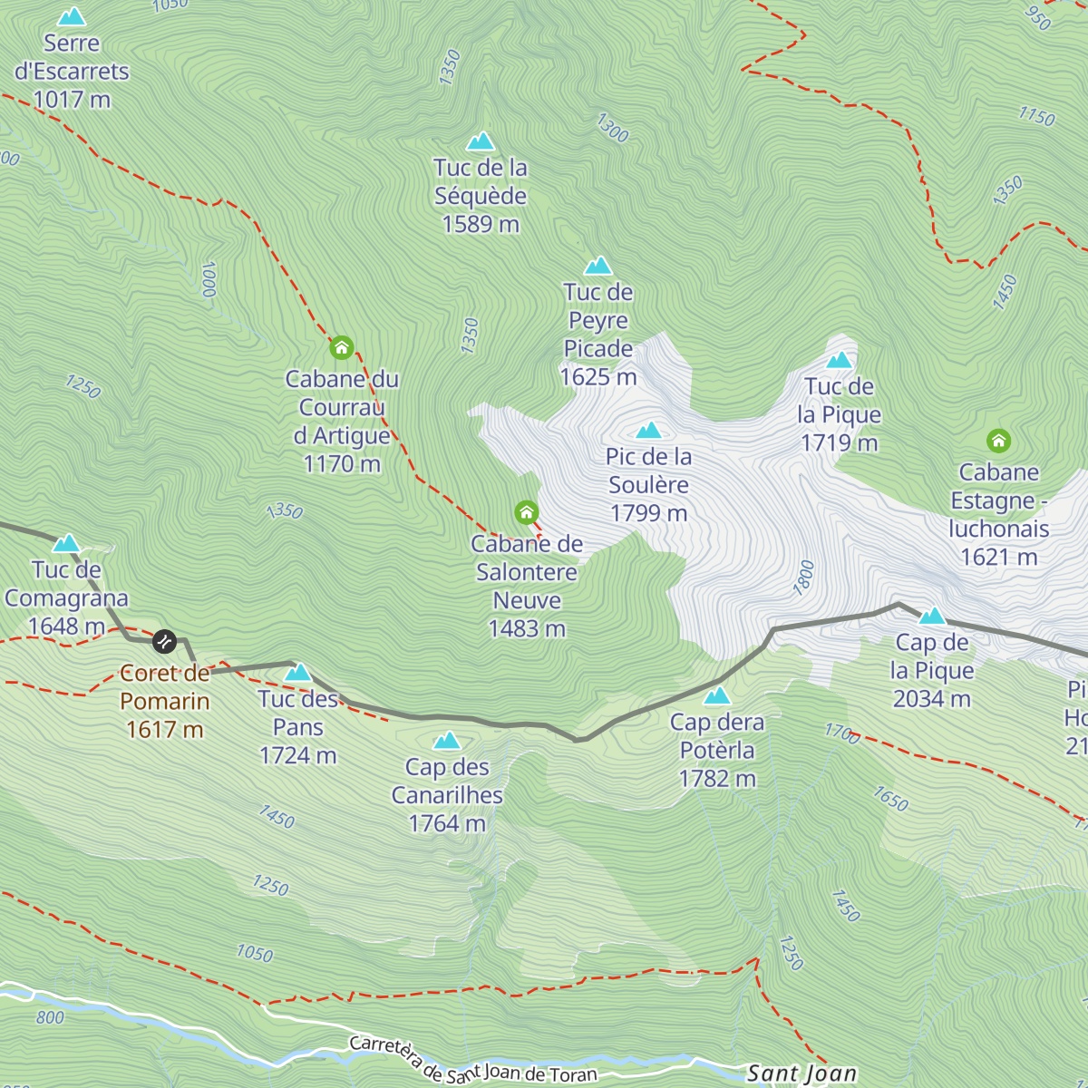 Cabane de Salontere Vielle map
