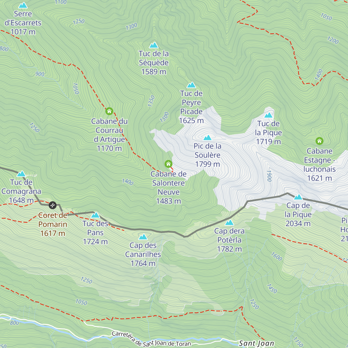 Cabane de Salontere Vielle map