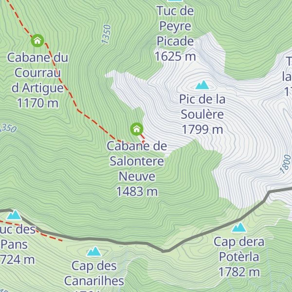 Map of Cabane de Salontere Vielle