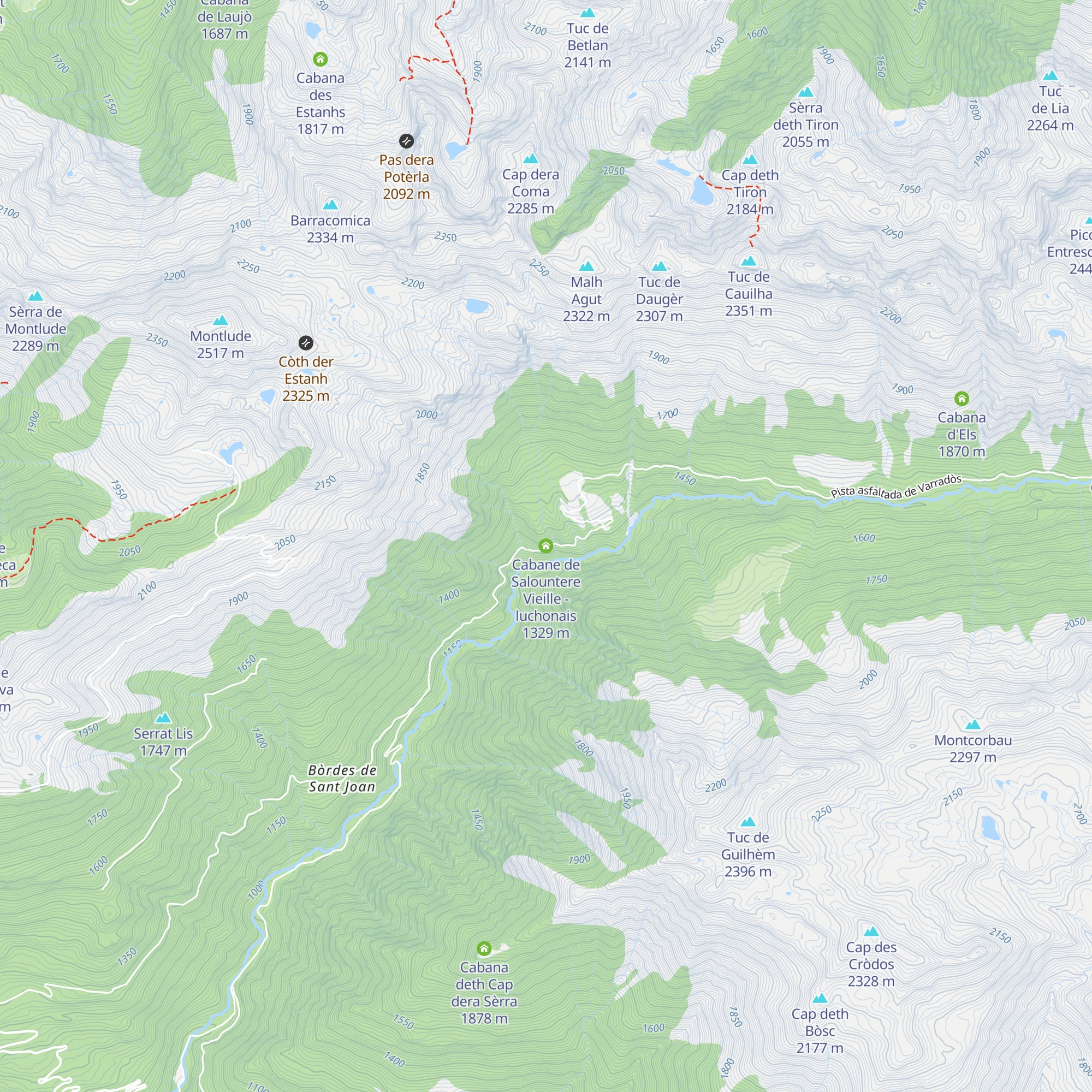 Cabane de Salountere Vieille - luchonais map