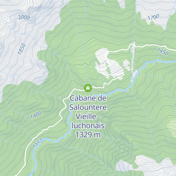 Map of Cabane de Salountere Vieille - luchonais