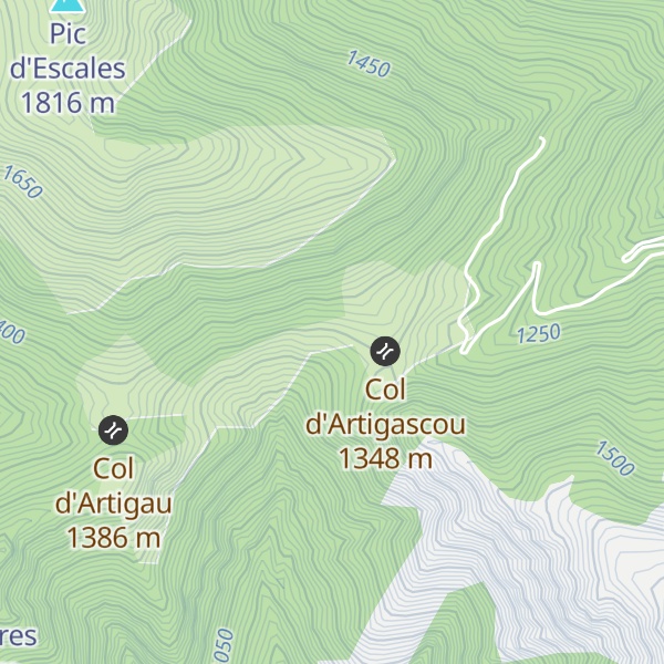 Map of Cabane du col d'Artigascou