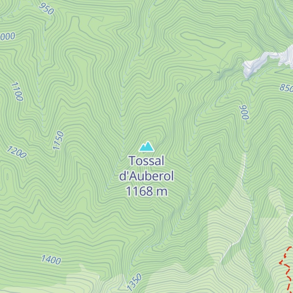 Map of Tossal d'Auberol
