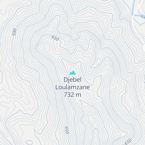 Map of Djebel Loulamzane