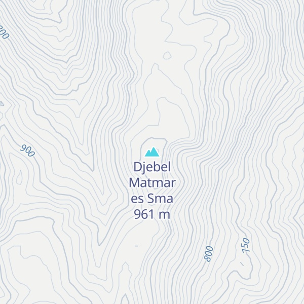 Map of Djebel Matmar es Sma