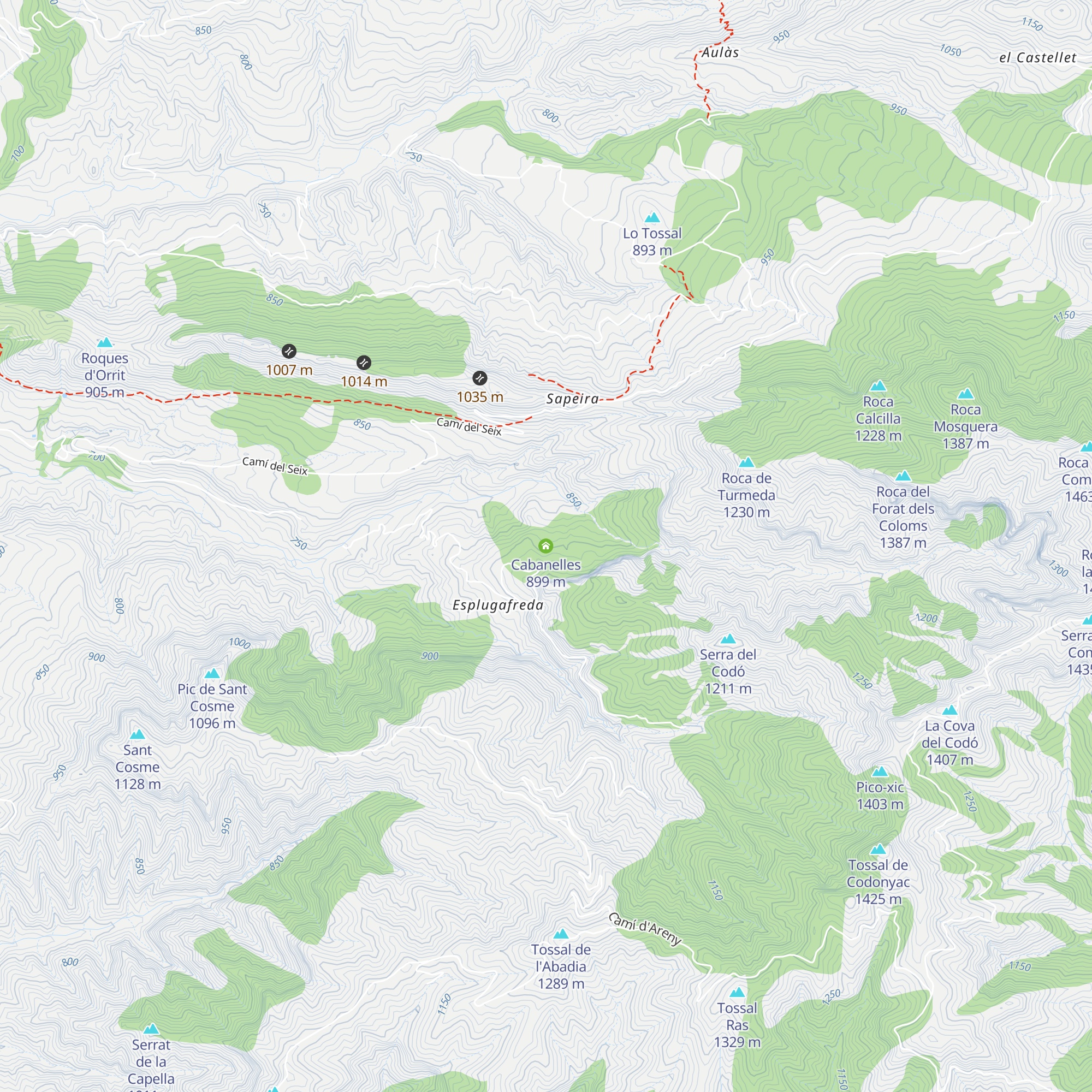 Cabanelles map