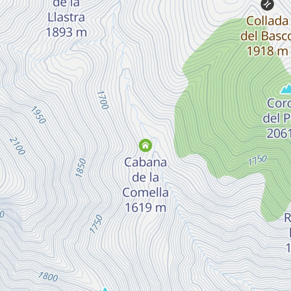 Map of Cabana de la Comella