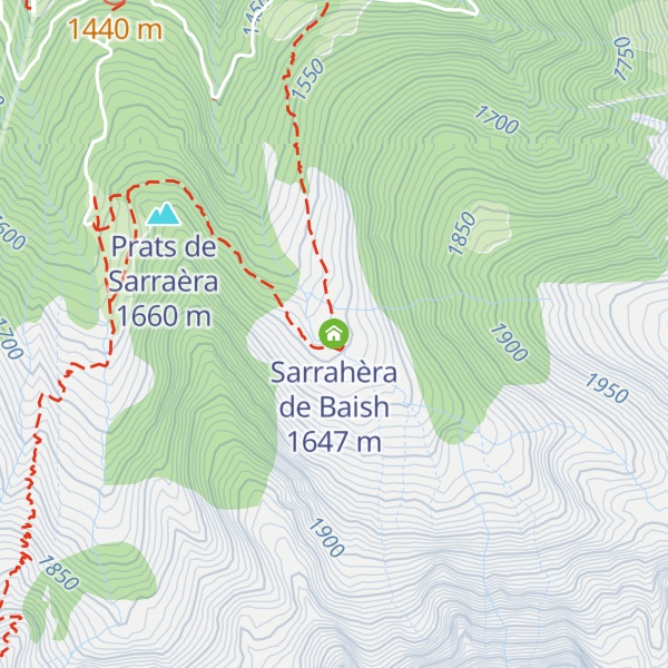 Map of Sarrahèra de Baish