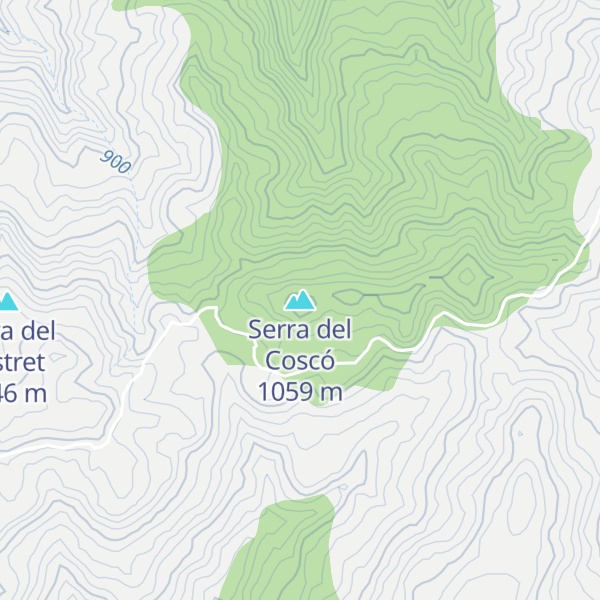 Map of Serra del Coscó