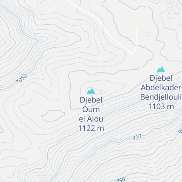 Map of Djebel Oum el Alou