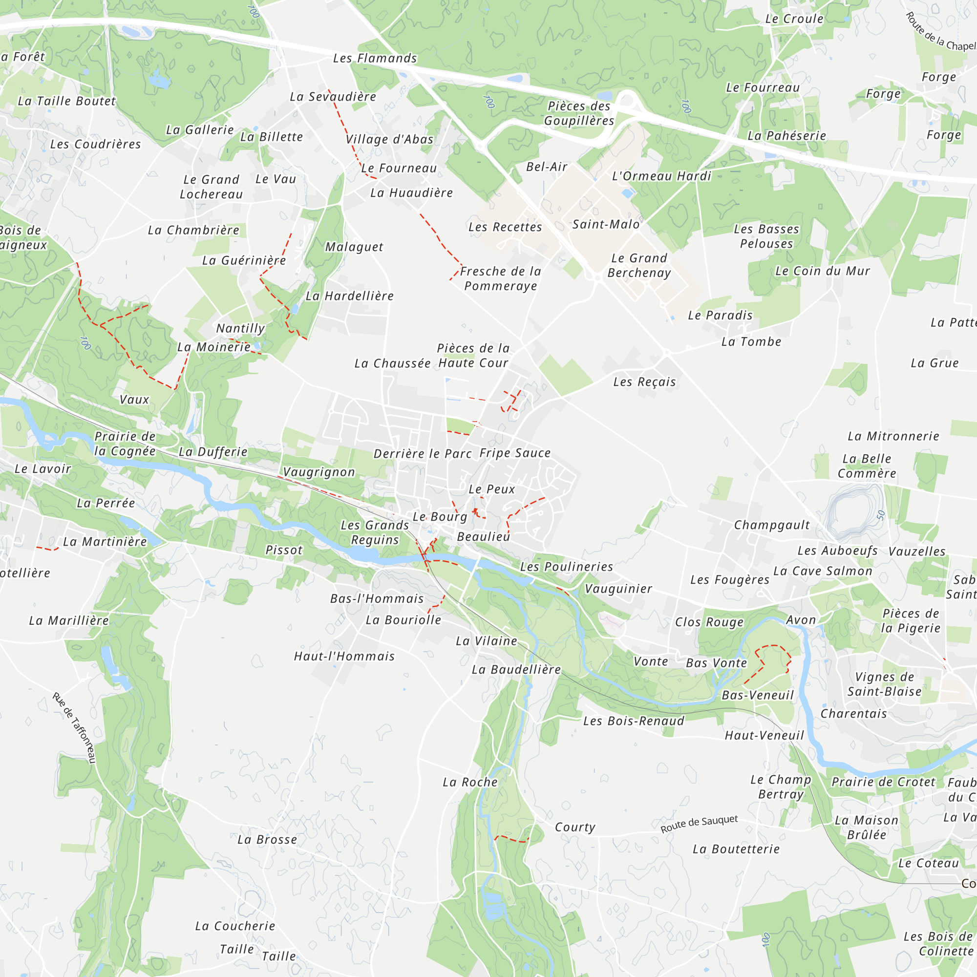 Gîte Le Peu map
