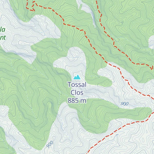 Map of Tossal Clos