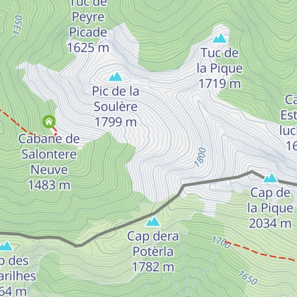 Map of Cabane du Courraou Gran