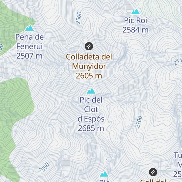 Map of Pic del Clot d'Espós