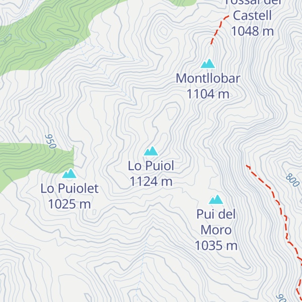 Map of Lo Puiol
