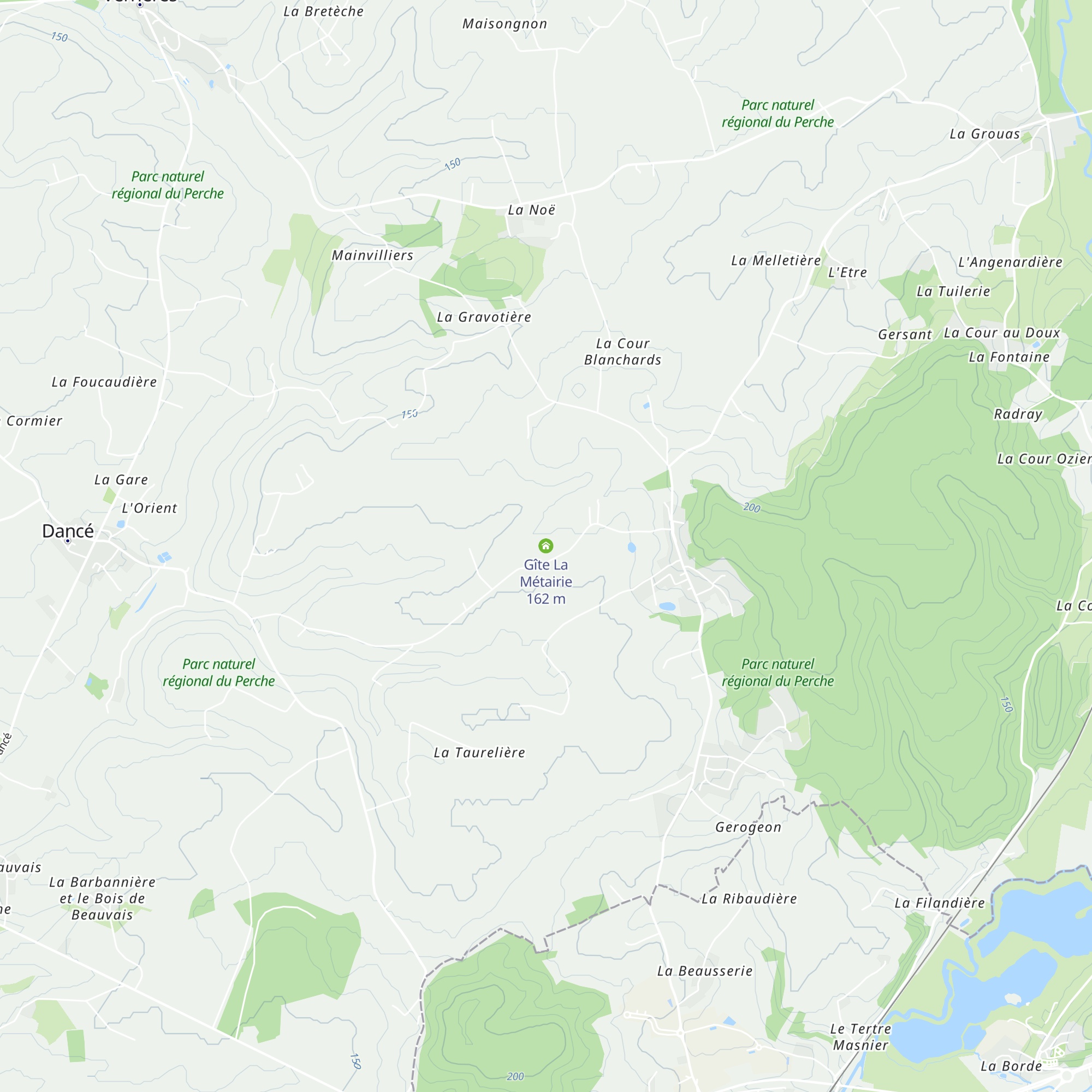 Gîte La Métairie map