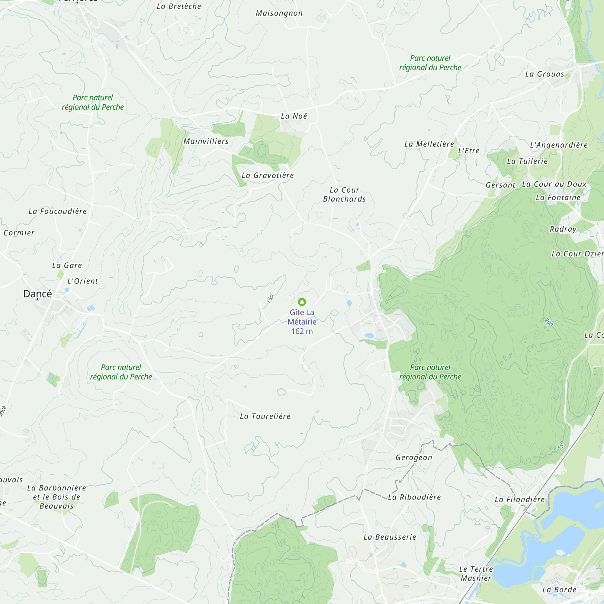 Gîte La Métairie map
