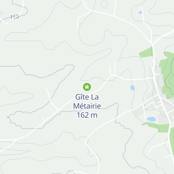 Map of Gîte La Métairie
