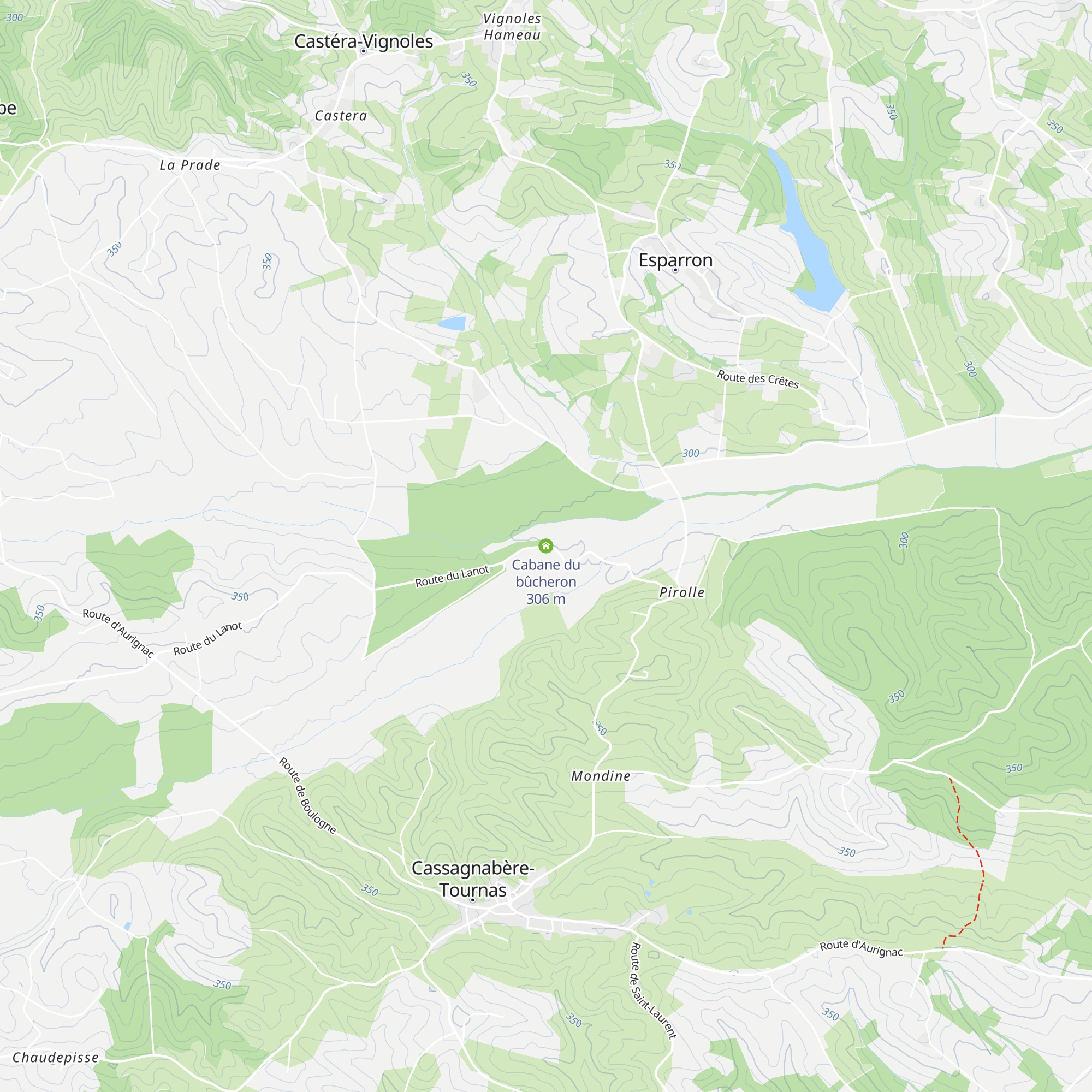 Cabane du bûcheron map