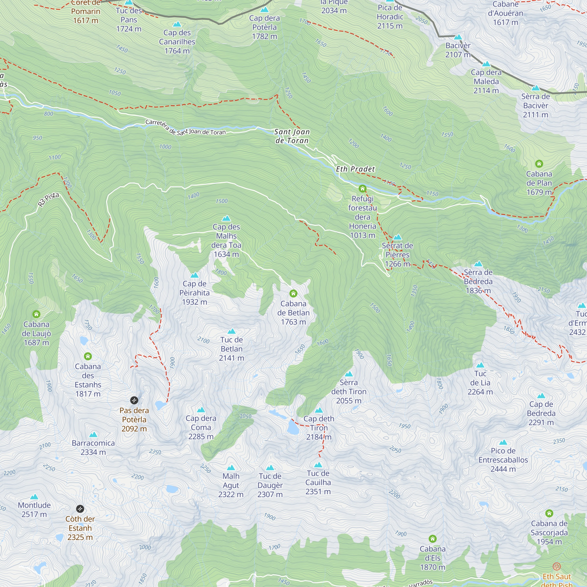 Cabana de Betlan map