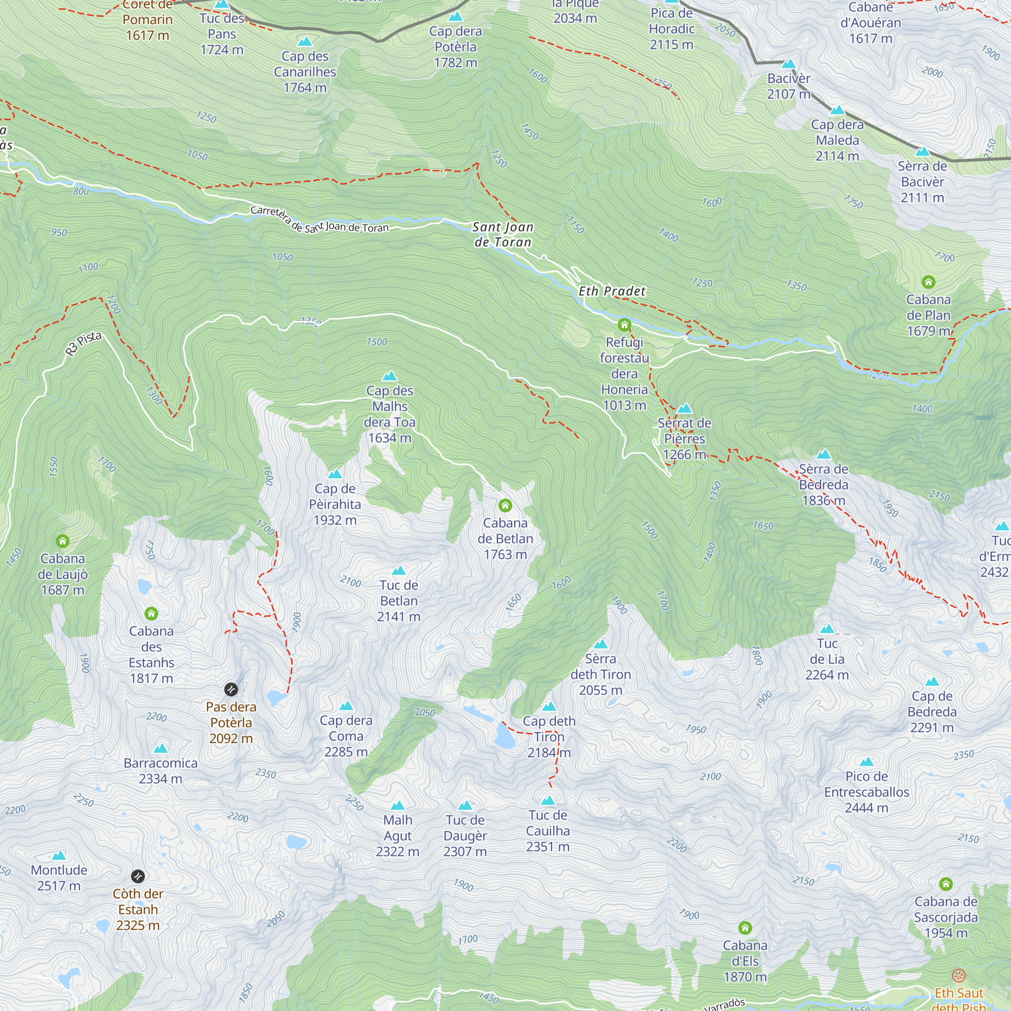 Cabana de Betlan map