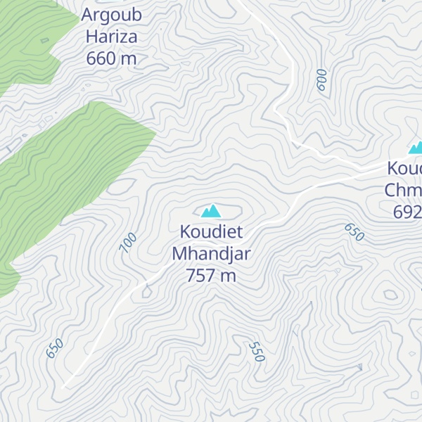 Map of Koudiet Mhandjar